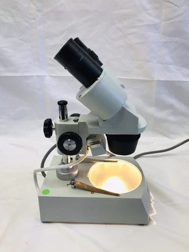 AmScope SE306-P 20x-40x Binocular Stereo Microscope with Dual Lights Tested