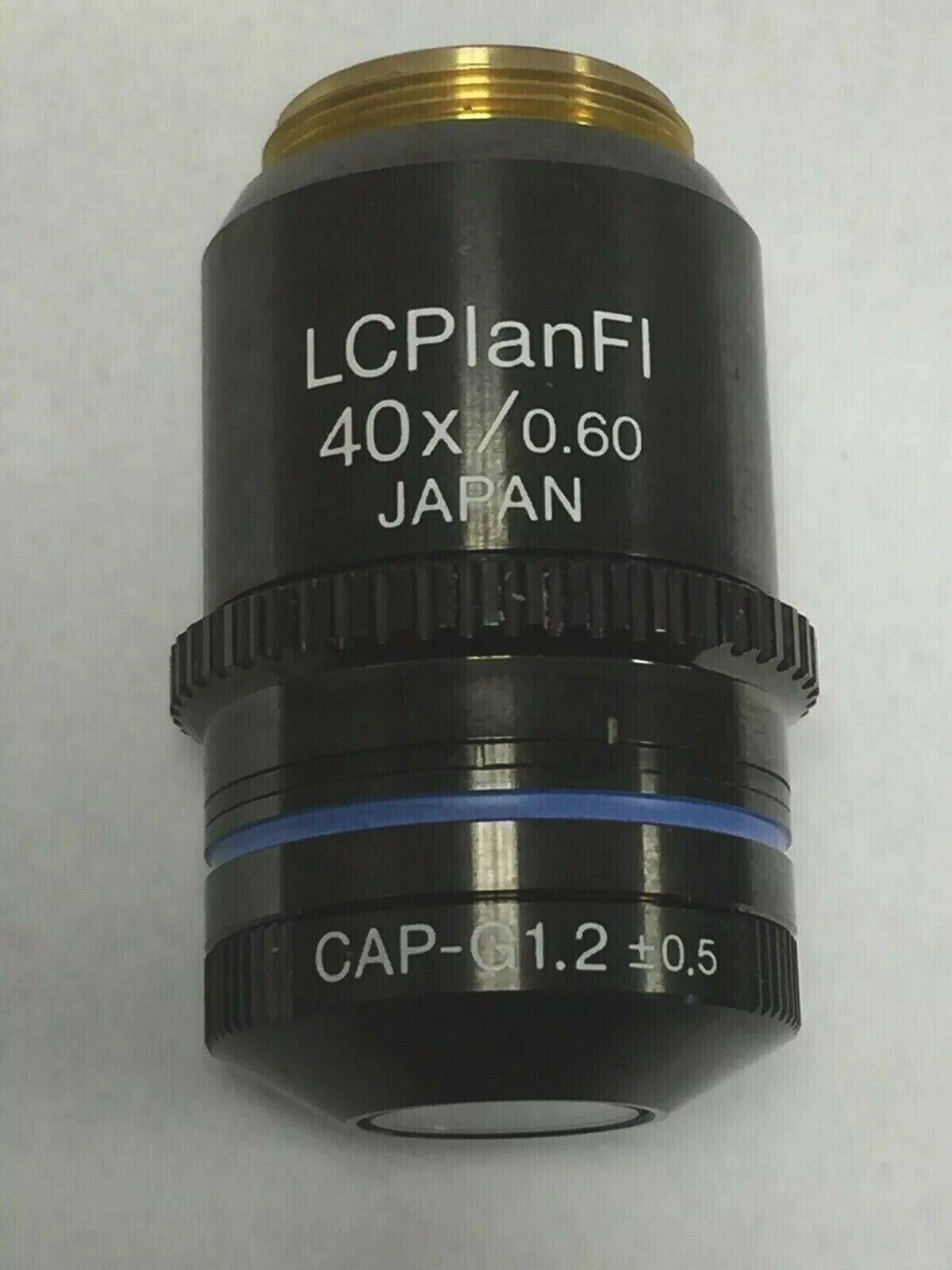 Olympus LCPlanFl 40X/0.60 ∞/ CAP-G1.2±0.5 Microscope Objective Excellent cond.