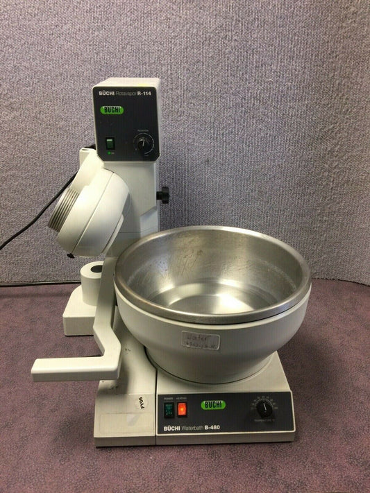 Buchi Rotavapor R-114 Rotary Evaporator with B-480 Heating Waterbath