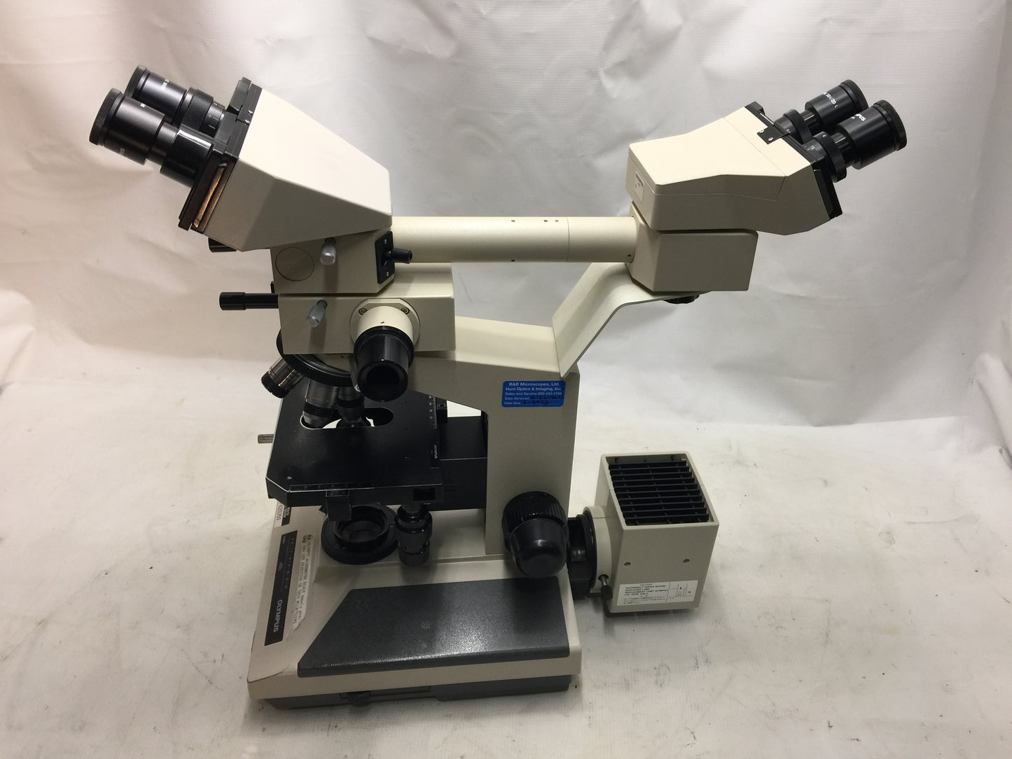 Olympus Microscope BH-2 Teaching Microscope 4x 10x 20x 40x Two Illuminators