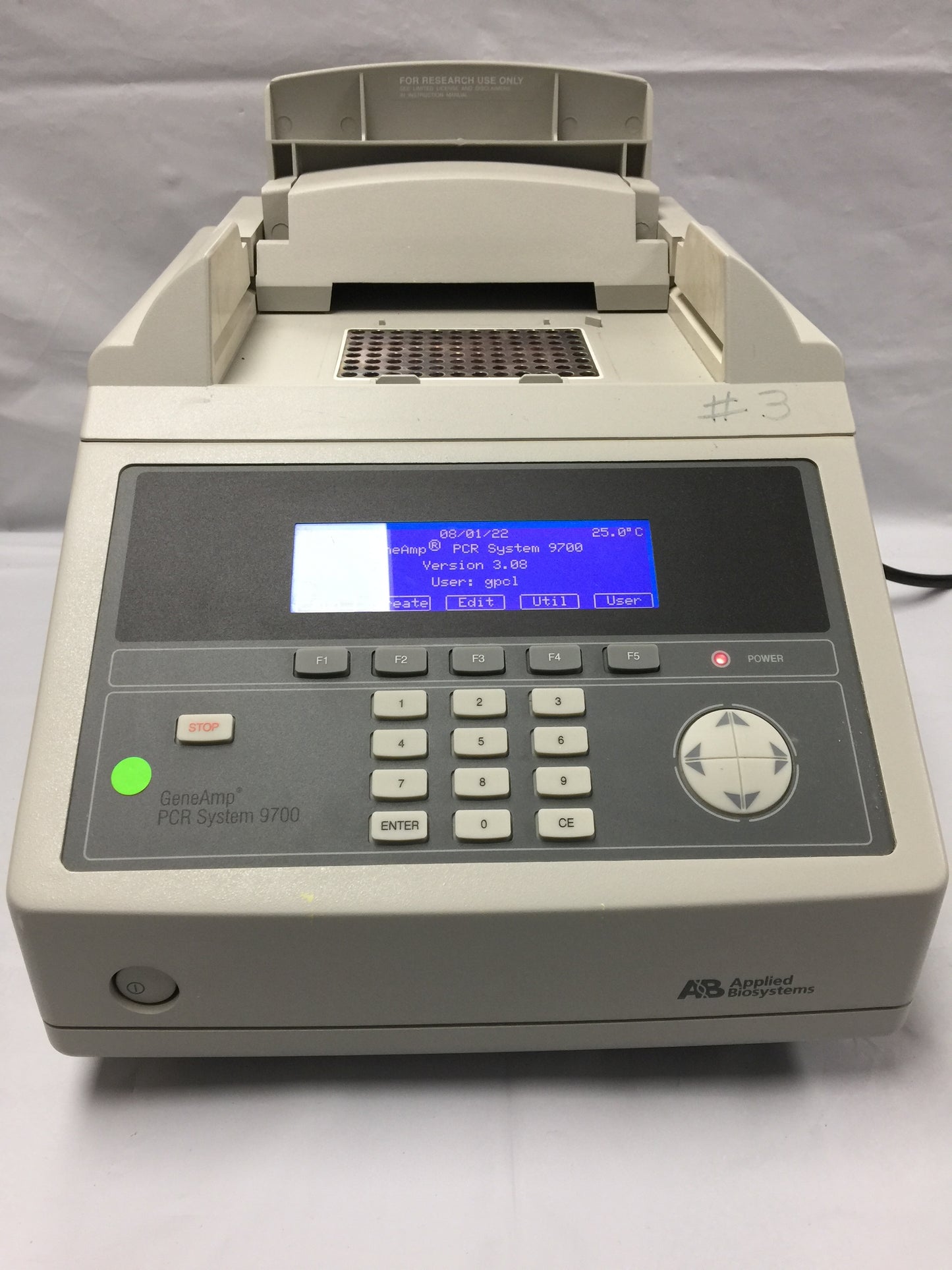 ABI Applied Biosystems GeneAmp PCR 9700 Gold 96-Well Thermocycler Perkin Elmer Video