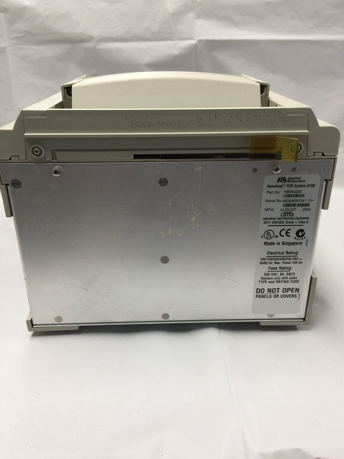 ABI Applied Biosystems GeneAmp PCR 9700 Gold 96-Well Thermocycler Perkin Elmer Video