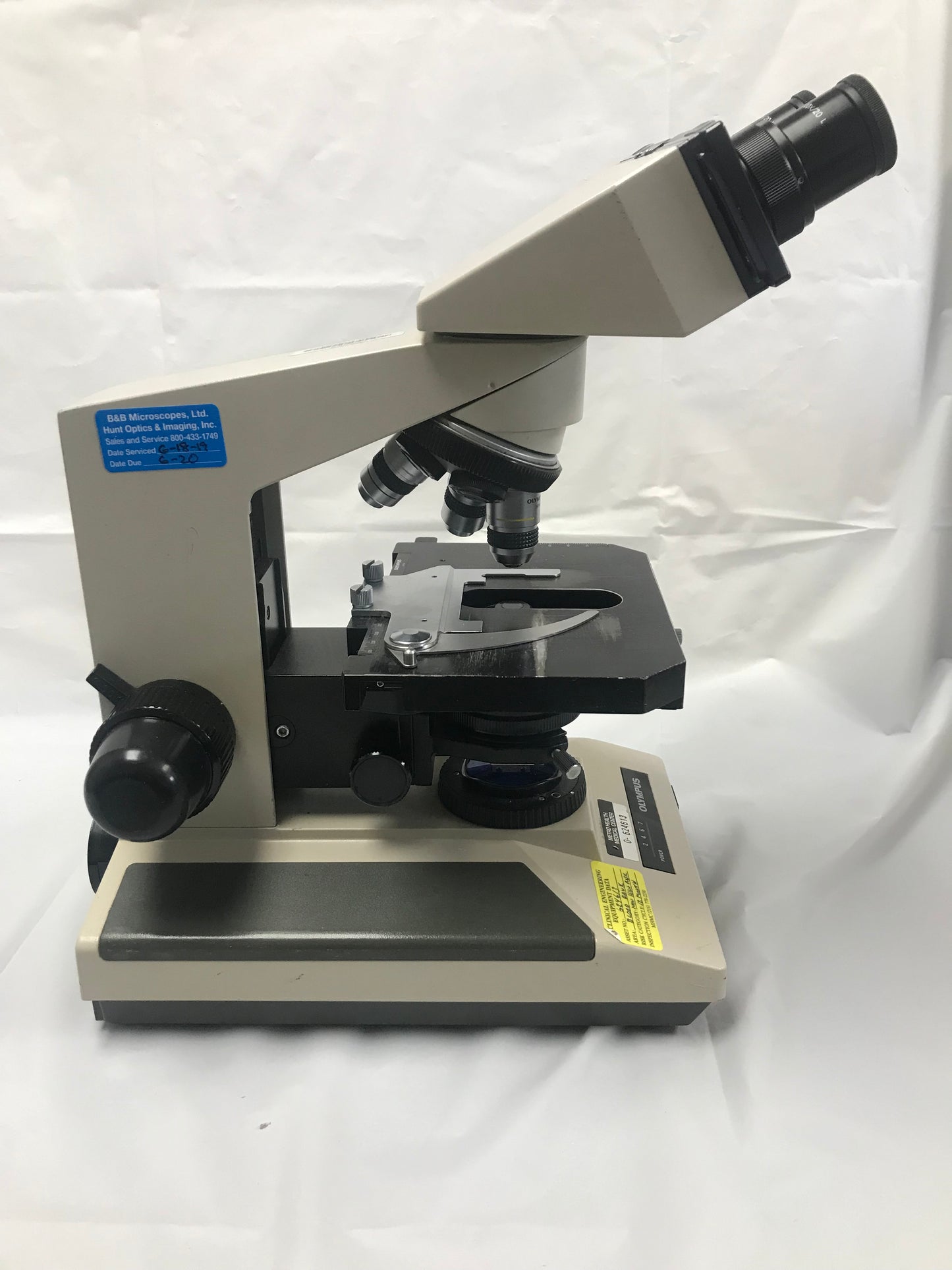 Olympus BH2 BH-2 Microscope 3 Objectives 10x 40x & 100x & Lamp