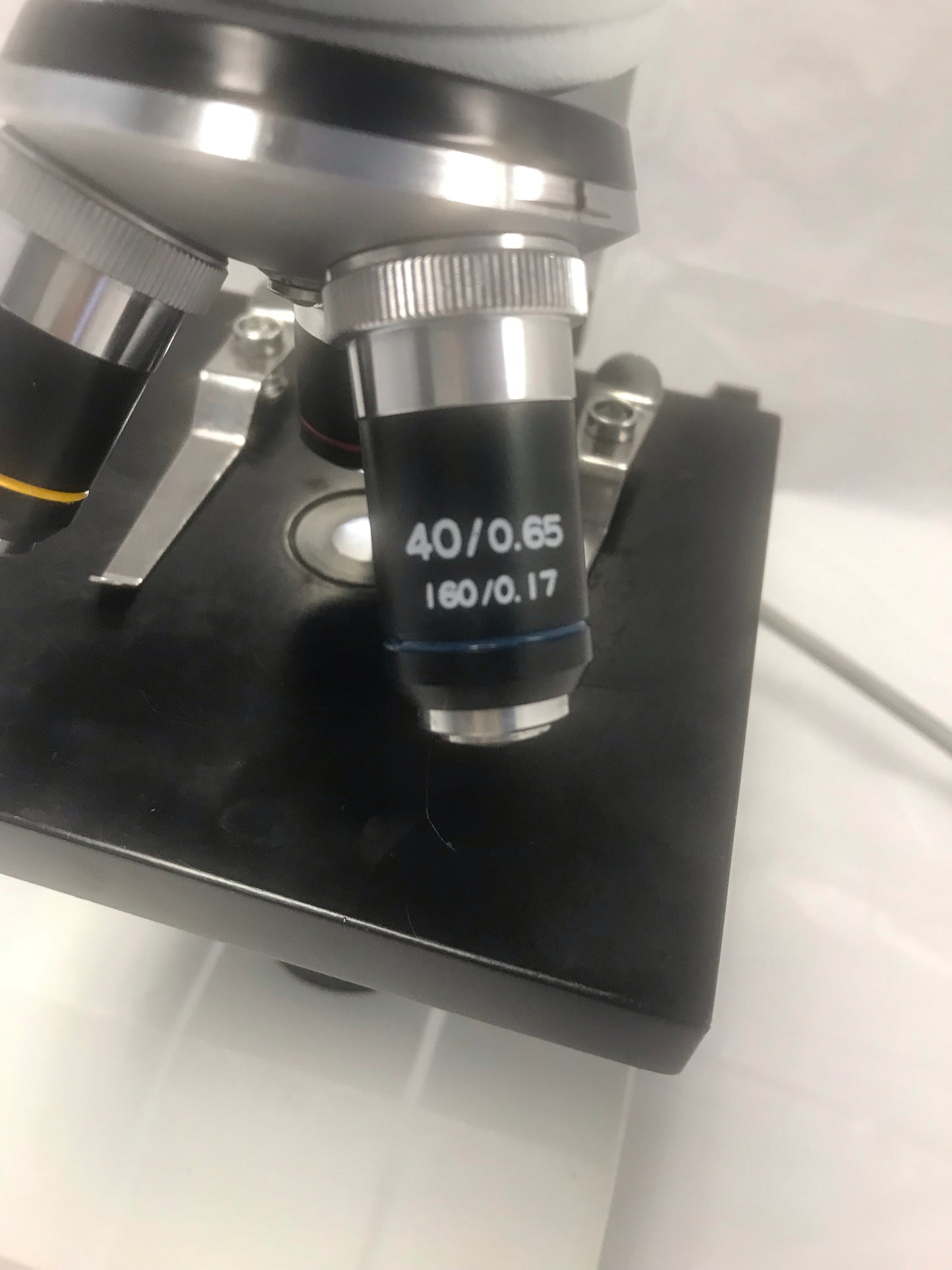 Parco Monocular Microscope WF10X DIN/ 18MM, 40/0.65, 10/0.25, 4/0.1