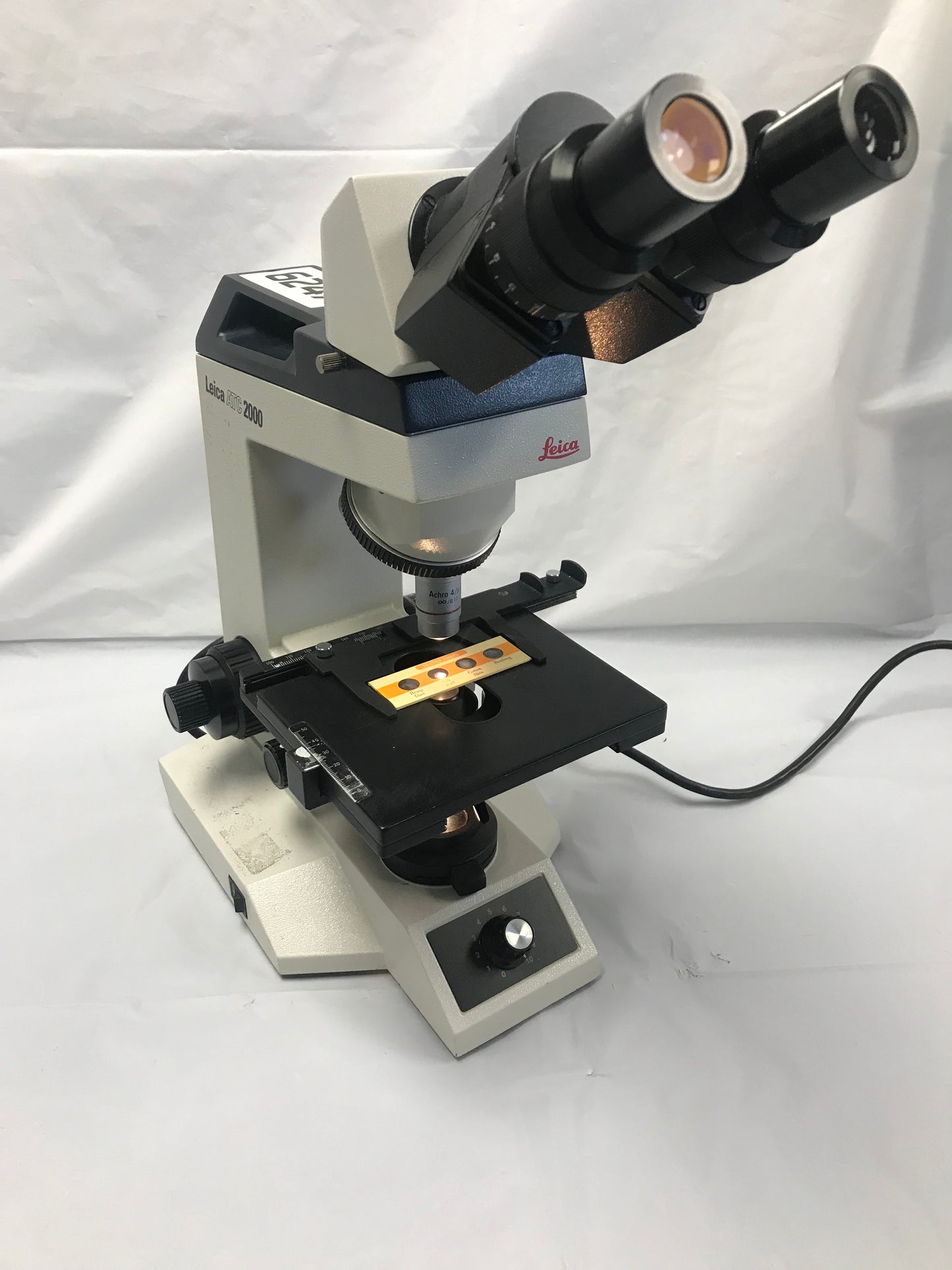 Leica ATC 2000 Illuminated Compound Light Microscope Tested Warranty