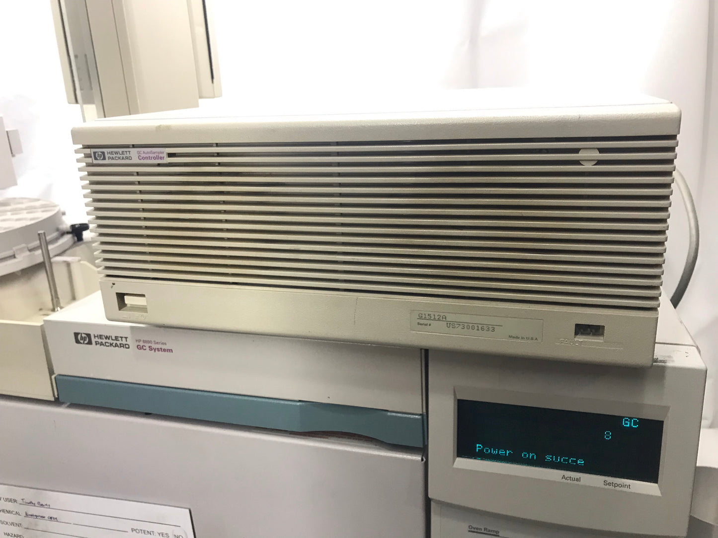 Agilent HP 6890 Gas Chromatograph GC Series Injector AutoSampler Controller not FID