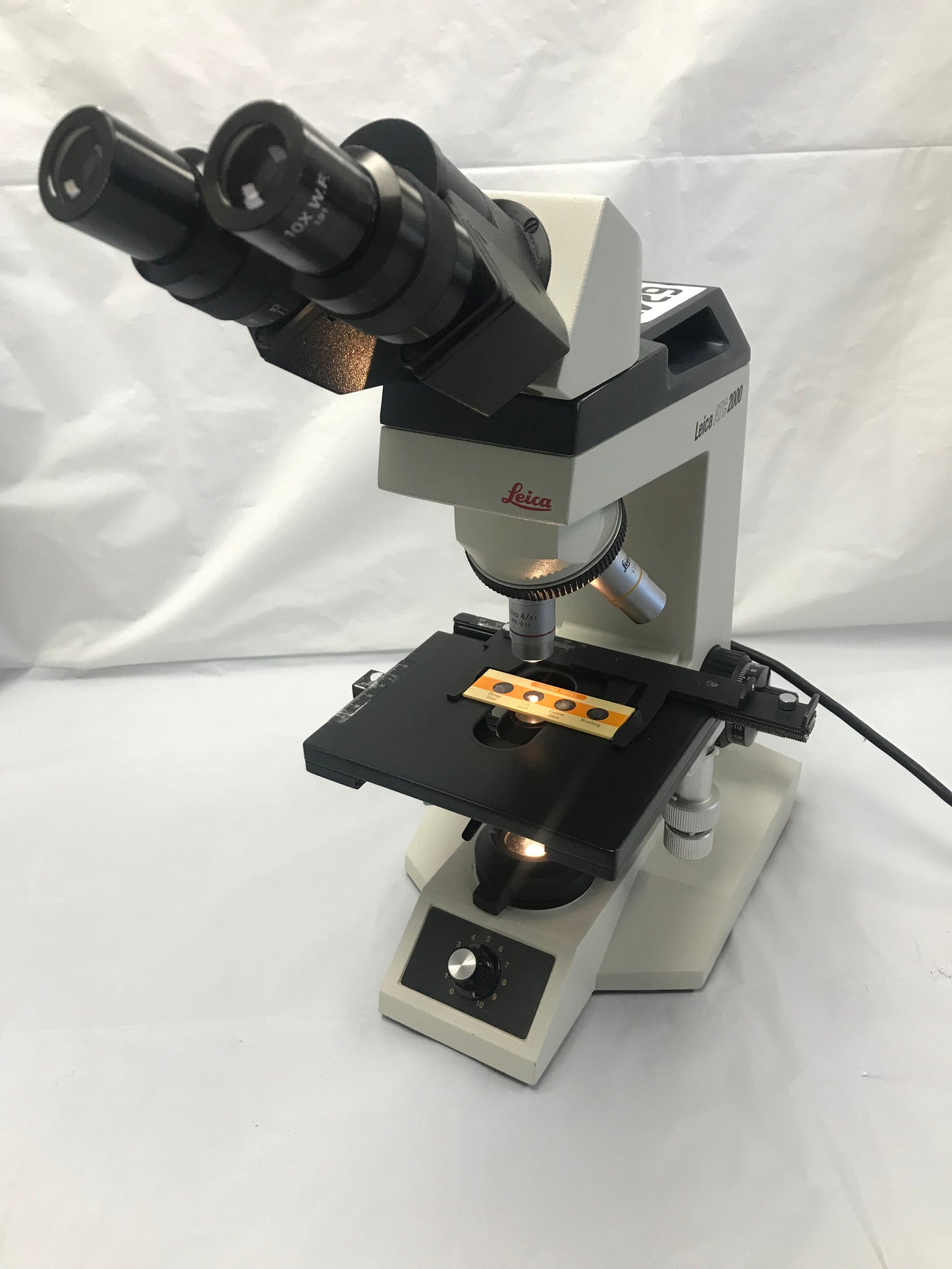 Leica ATC 2000 Illuminated Compound Light Microscope Tested Warranty