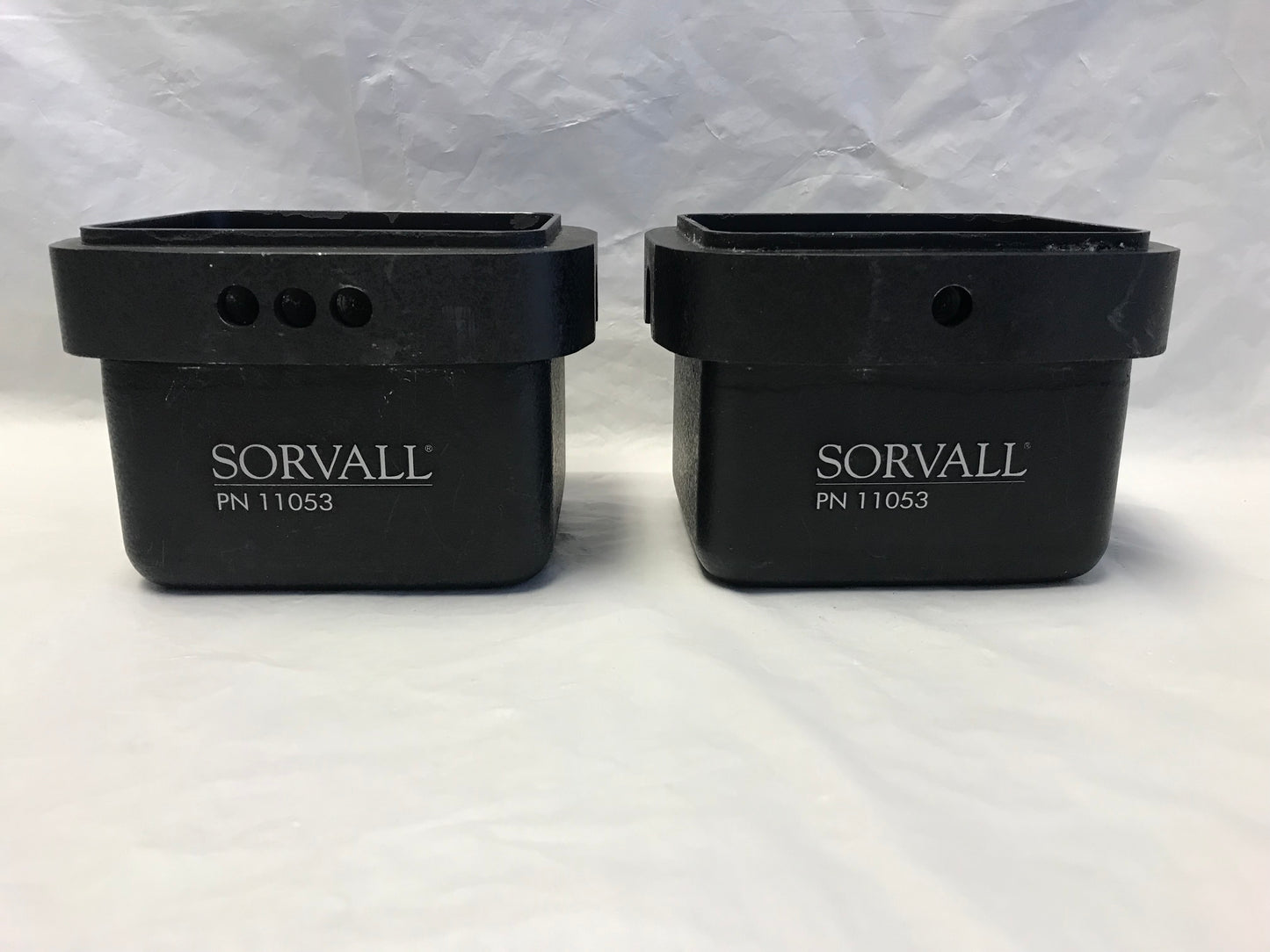 Pair of Dupont Sorvall Centrifuge Swing Rotor Bucket 11053