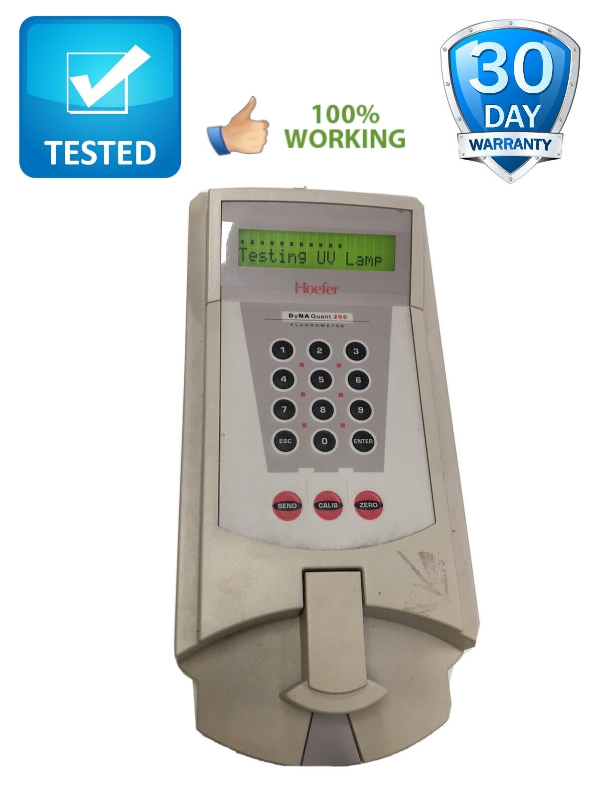 Pharmacia Hoefer DyNA Quant DQ200 Fluorometer 80-6406-80 Tested Video Working