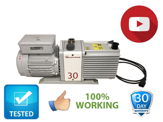 EDWARDS E2M30 Dual Stage Rotary Vane Vacuum Pump - TESTED warranty