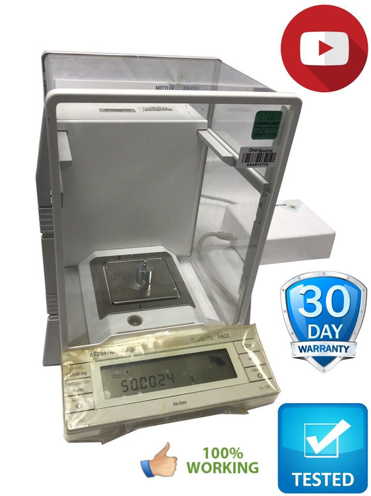 Mettler AT261 AT 261 digital scale balance analytical delta range 0.1mg Video warranty