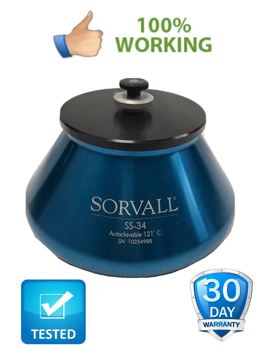 Sorvall SS-34 Autoclavable Rotor 8 x 50mL 25,000 RPM Tested Warranty DuPont