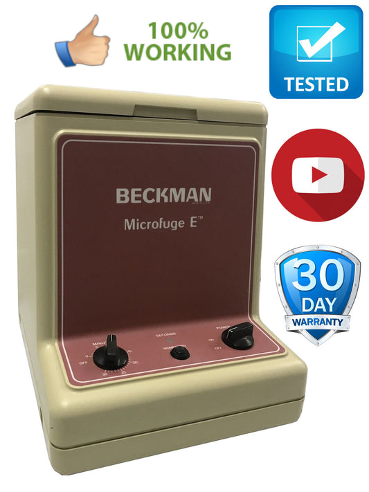 Beckman Microfuge E Centrifuge Tested Fully Functional 348720