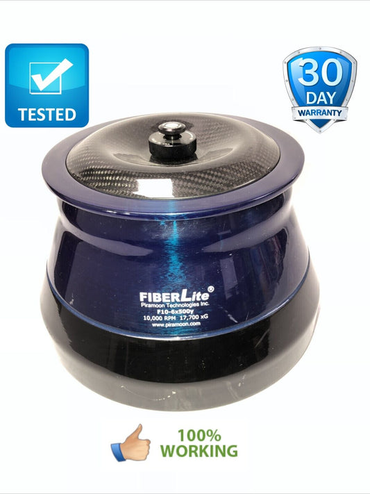 PTI FiberLite F10-6x500y Fixed Angle Centrifuge Rotor Piramoon tested working