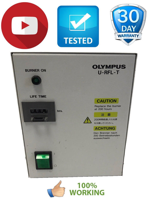 Olympus U- RFL - T - 200 Power Supply 100W High Pressure Mercedes Burner Ballast