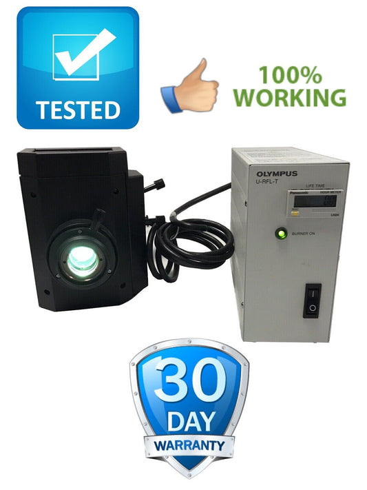 Olympus U-RFL-T Microscope Power Supply w/ U-LH100HGAPO Lamp