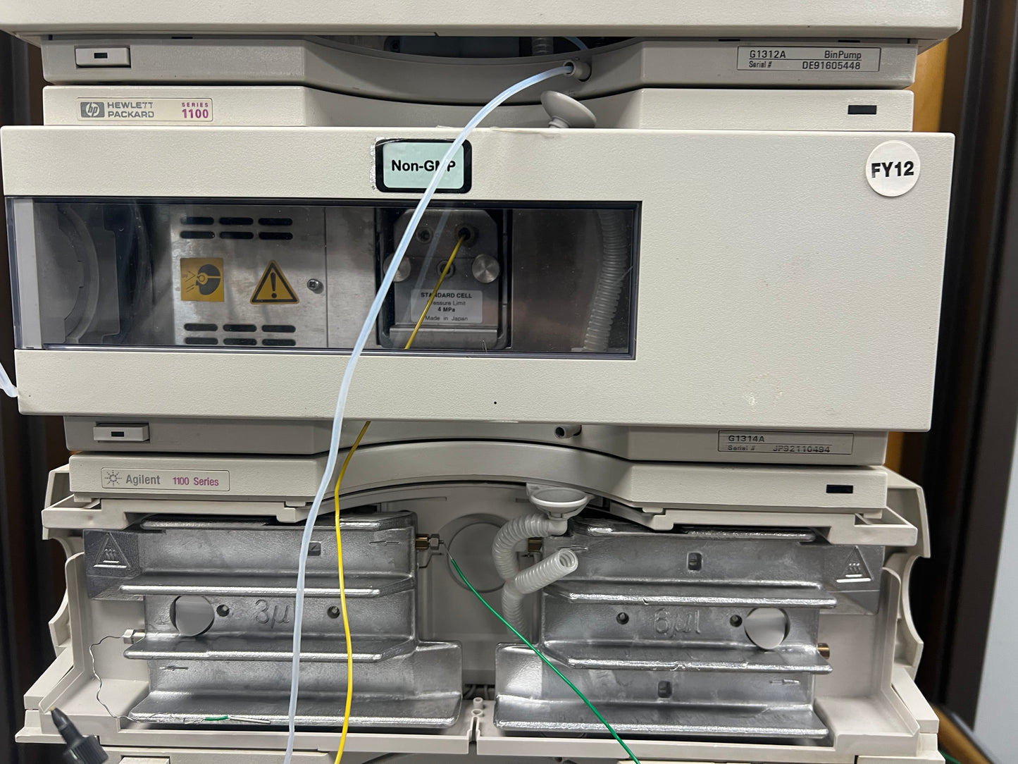 Agilent HP 1100 Series 7-piece HPLC System ALSTherm ,ALS, VWD, BinPump, Degasser ,Colcom