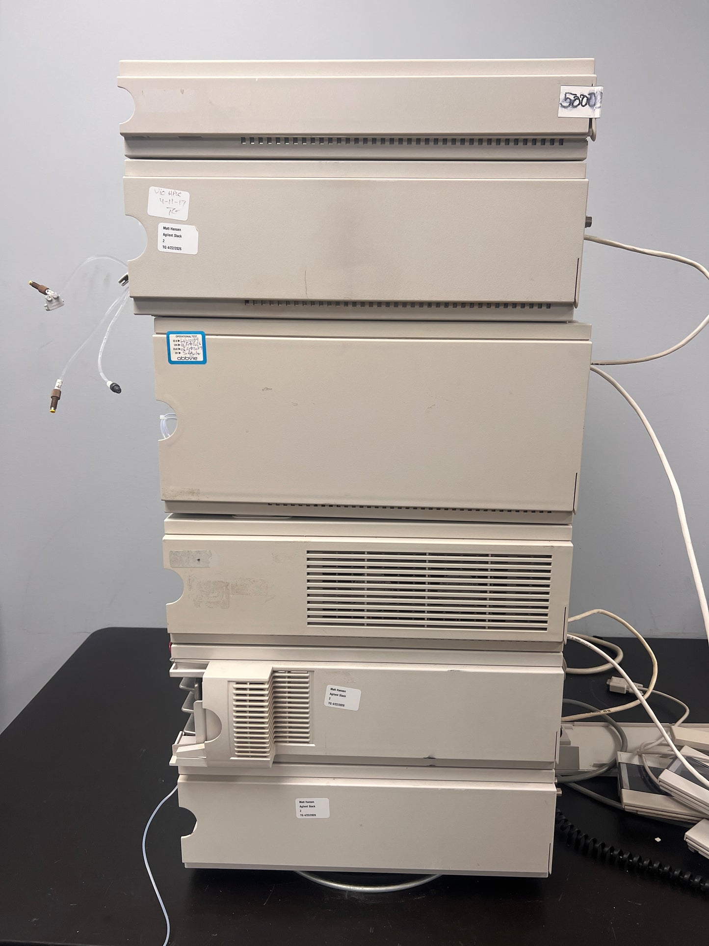 6pc, HP Agilent 1100 HPLC QuatPump, ALS, DAD G1315B, Colcom, Degasser, ALS Therm (Copy)