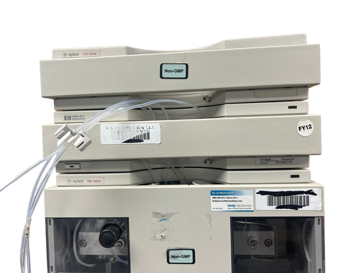 Agilent HP 1100 Series 7-piece HPLC System ALSTherm ,ALS, VWD, BinPump, Degasser ,Colcom