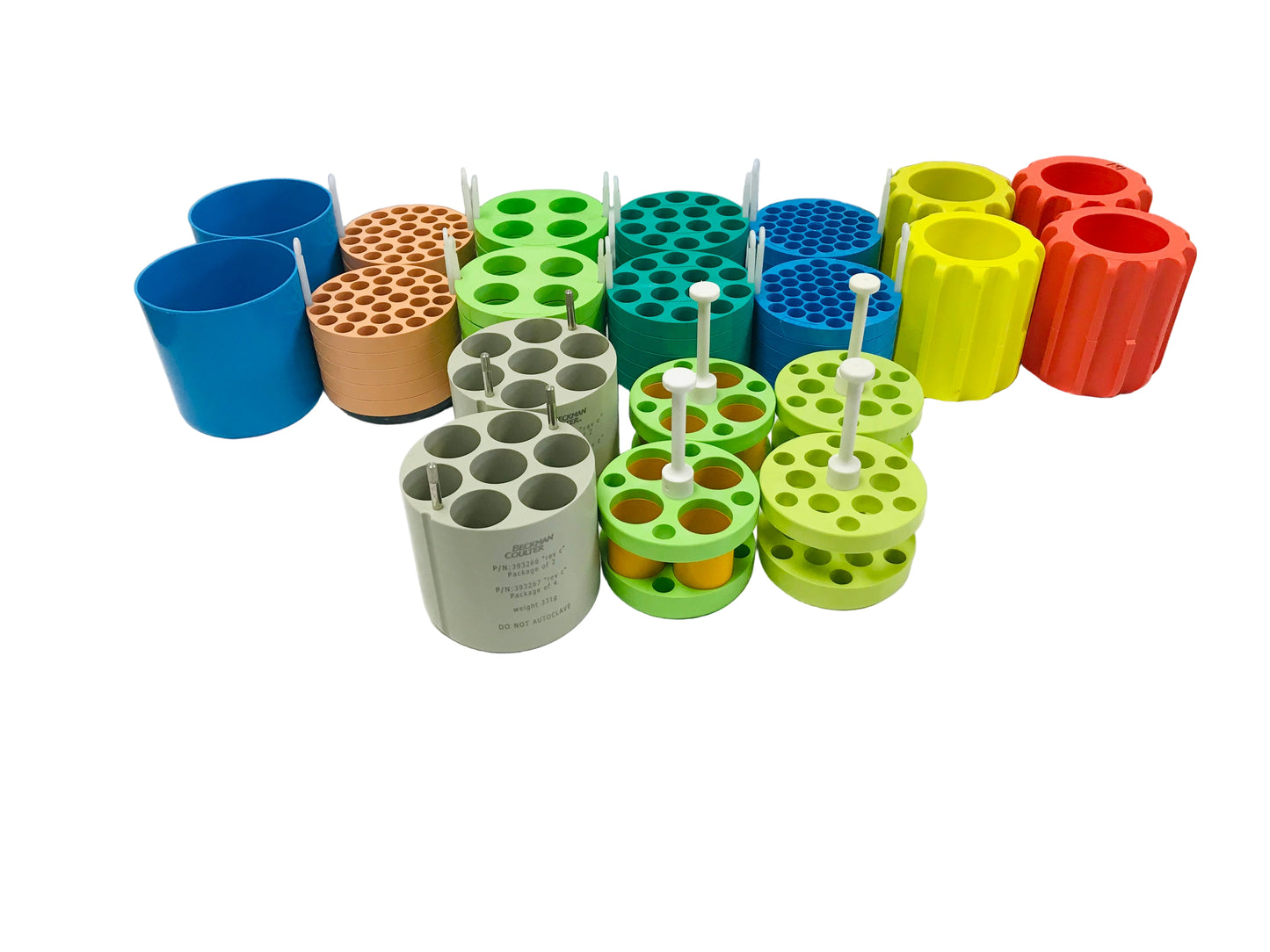 Beckman Coulter Adapters For GH-3.8, JS-4.3, SX4750 Rotor Buckets Inserts