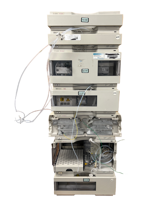 Agilent HP 1100 Series 7-piece HPLC System ALSTherm ,ALS, VWD, BinPump, Degasser ,Colcom