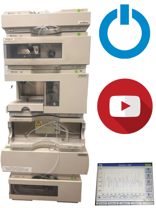6pc, HP Agilent 1100 HPLC QuatPump, ALS, DAD, Colcom, Degasser, ALS Therm