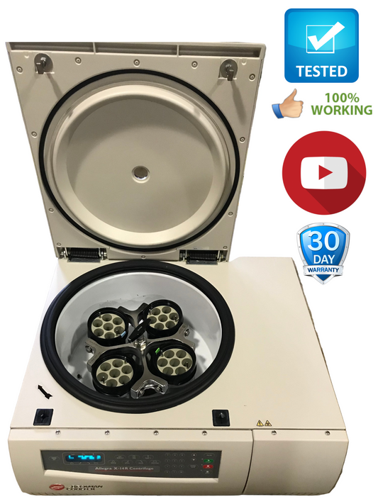 Beckman Coulter Allegra X-14R Refrigerated Centrifuge Tested W/SX4750A Rotor