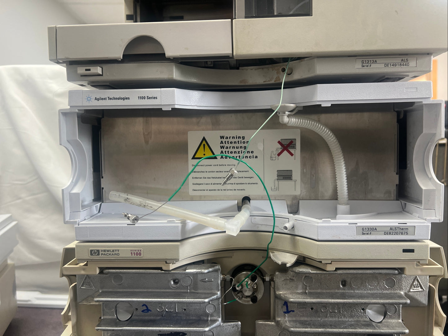 6pc, HP Agilent 1100 HPLC QuatPump, ALS, DAD, Colcom, Degasser, ALS Therm