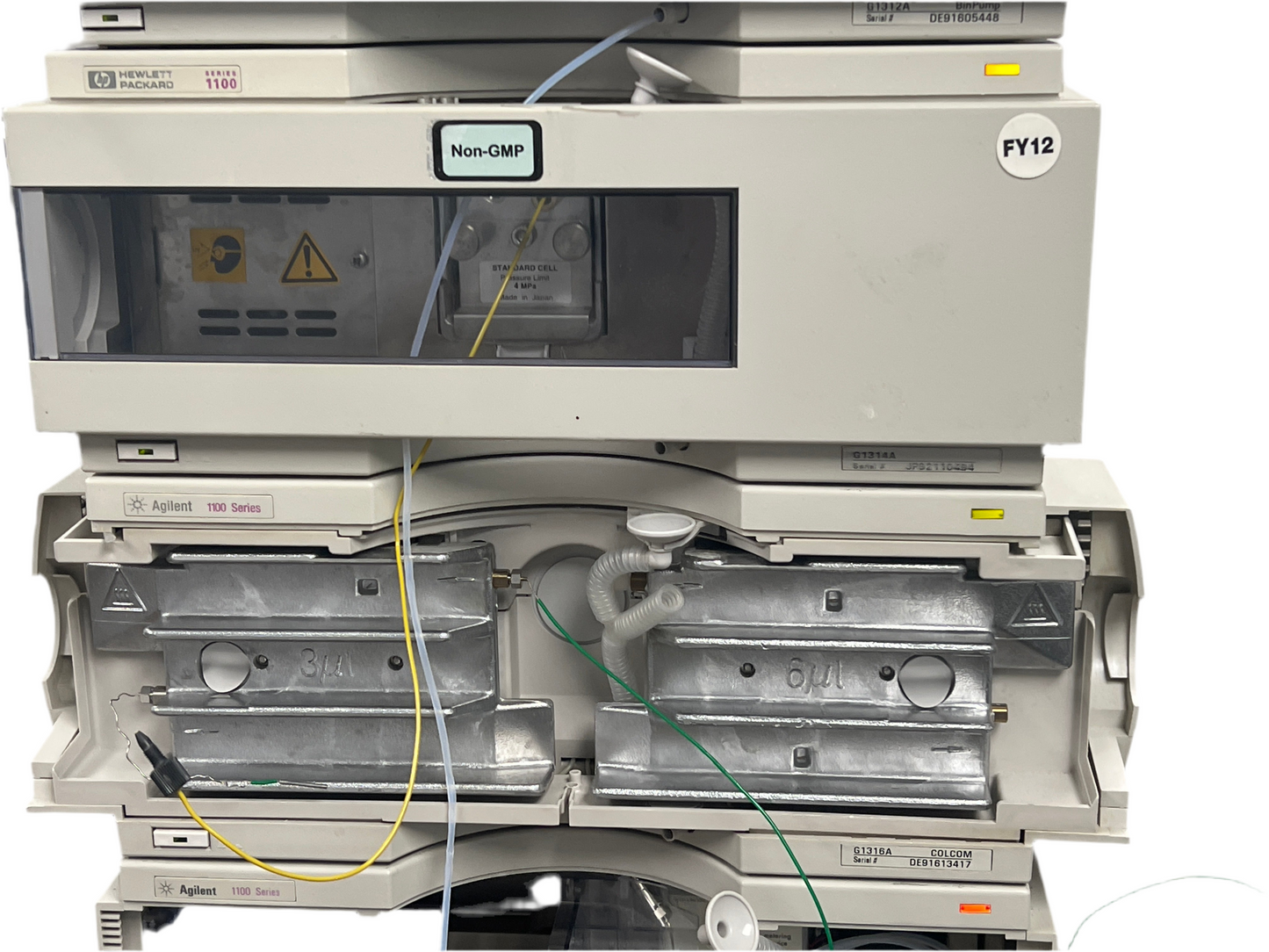 Agilent HP 1100 Series 7-piece HPLC System ALSTherm ,ALS, VWD, BinPump, Degasser ,Colcom
