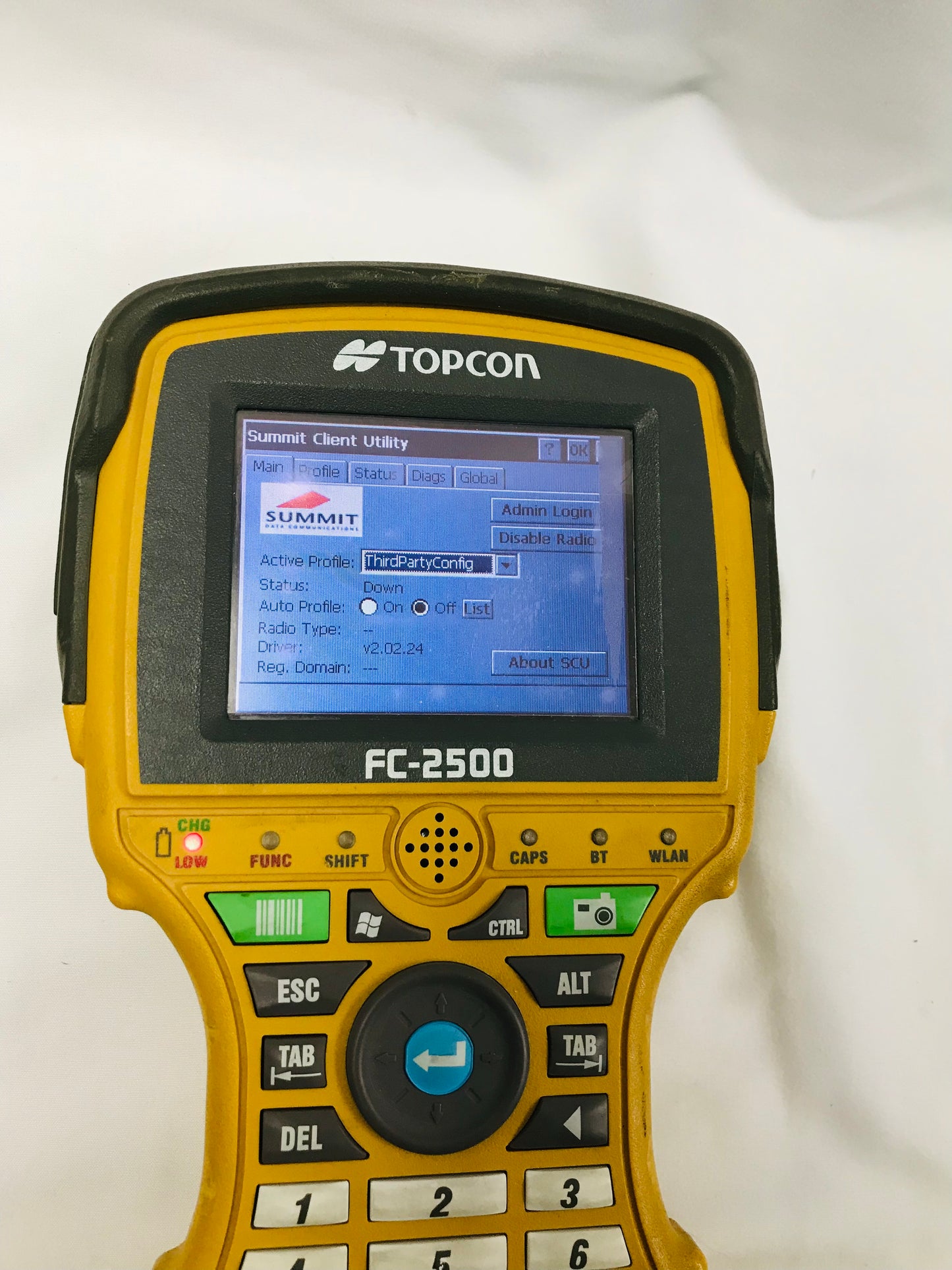 Topcon FC-2500 Field Controller Data Collector w/ TopSurv 8 FC 2500 GPS+