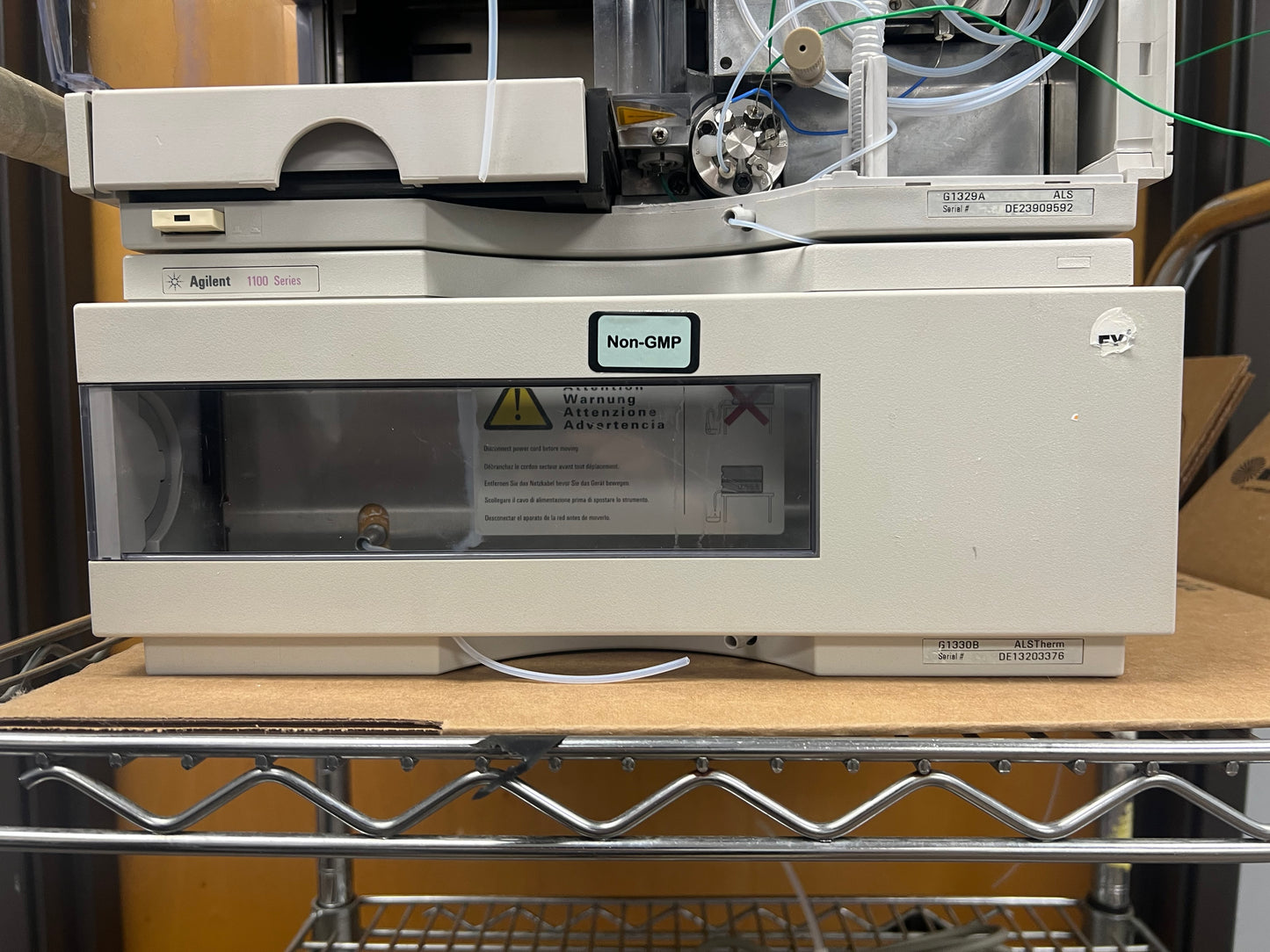 Agilent HP 1100 Series 7-piece HPLC System ALSTherm ,ALS, VWD, BinPump, Degasser ,Colcom