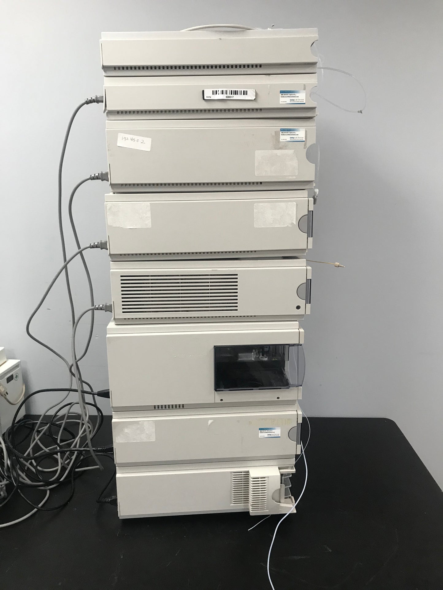 8pc, HP Agilent 1100 HPLC QuatPump, ALS, DAD, Colcom, Degasser, ALS Therm VWD Tray