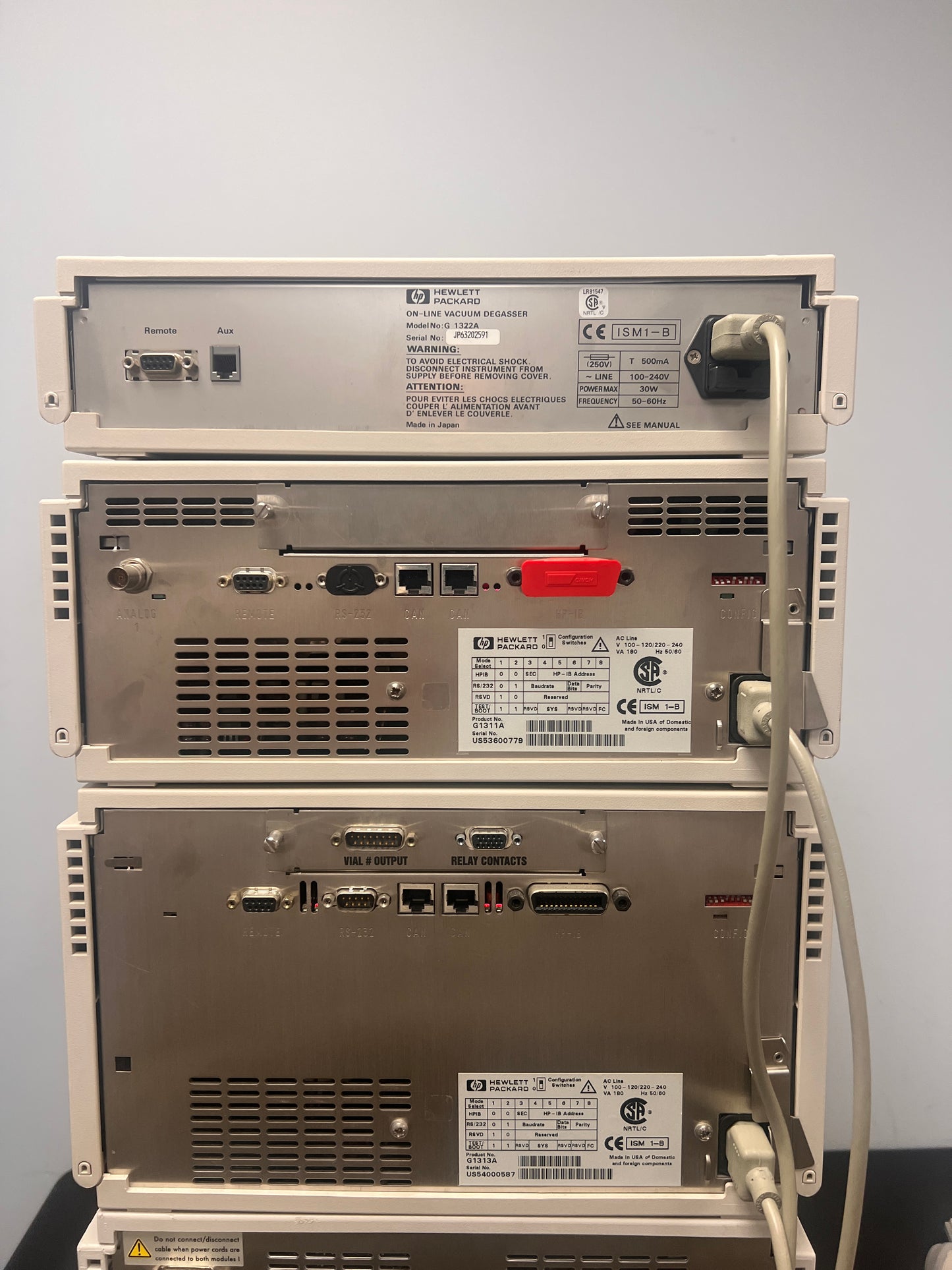 6pc, HP Agilent 1100 HPLC QuatPump, ALS, DAD, Colcom, Degasser, ALS Therm