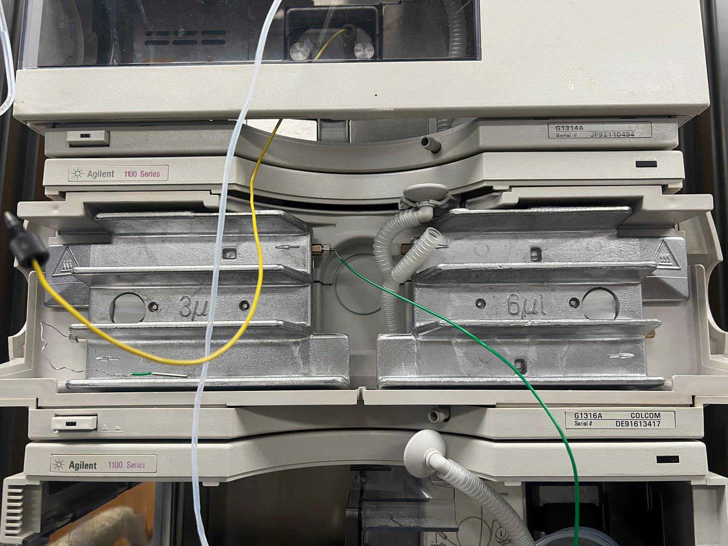 Agilent HP 1100 Series 7-piece HPLC System ALSTherm ,ALS, VWD, BinPump, Degasser ,Colcom