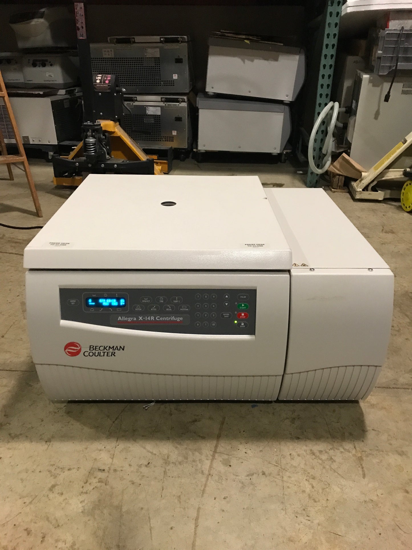 Beckman Coulter Centrifuge, Model Allegra X-14R in1566-16 ALF16B13
