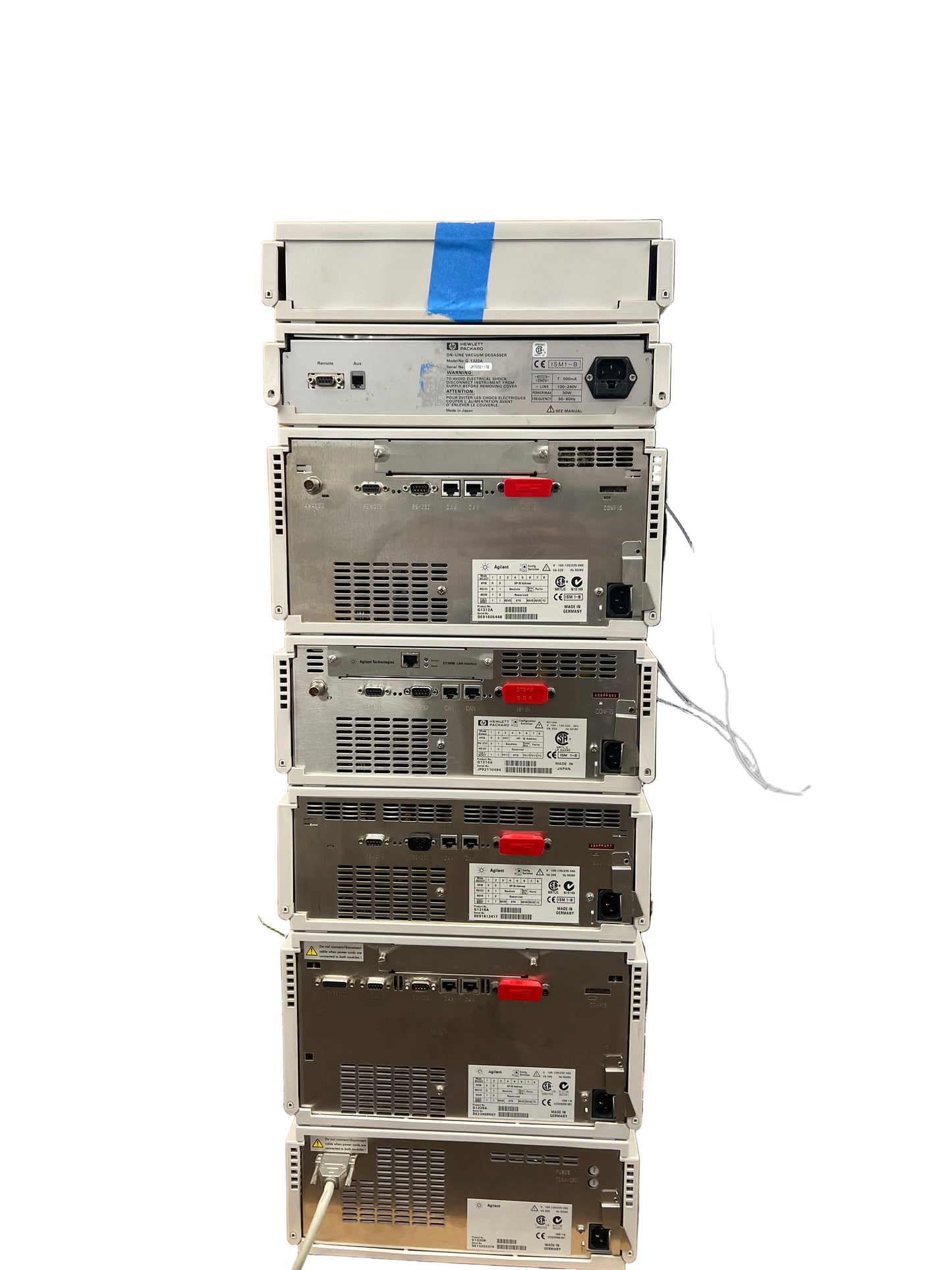 Agilent HP 1100 Series 7-piece HPLC System ALSTherm ,ALS, VWD, BinPump, Degasser ,Colcom