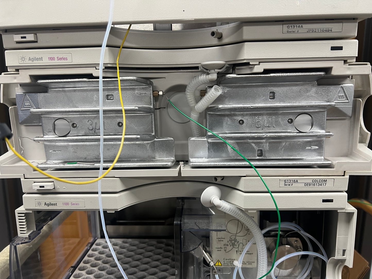 Agilent HP 1100 Series 7-piece HPLC System ALSTherm ,ALS, VWD, BinPump, Degasser ,Colcom