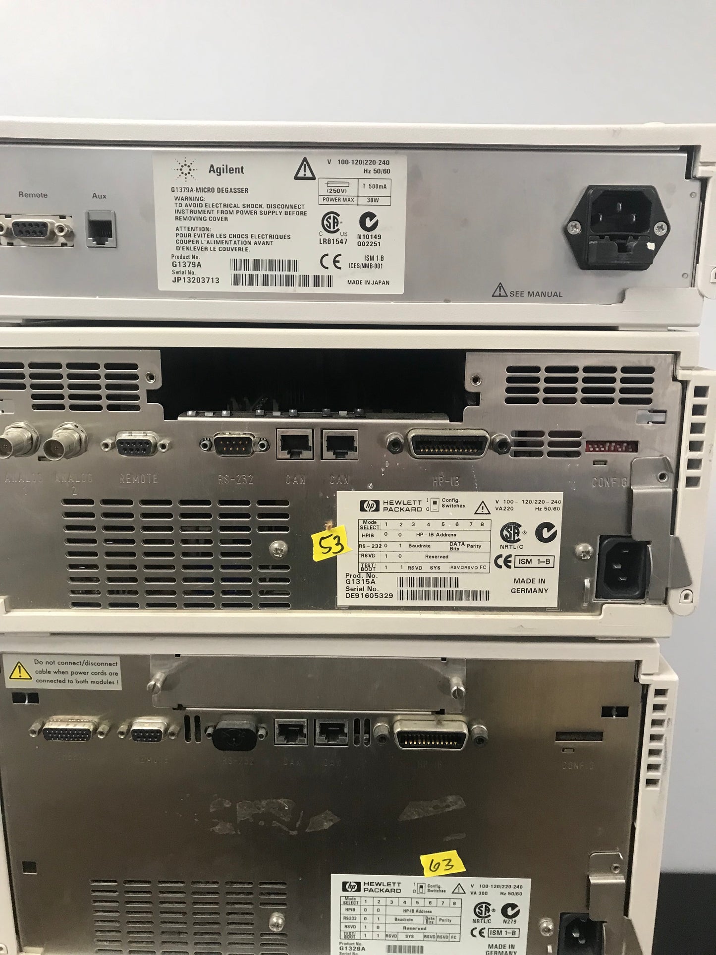 5pc, HP Agilent 1100 HPLC QuatPump, ALS, DAD, Colcom, Degasser
