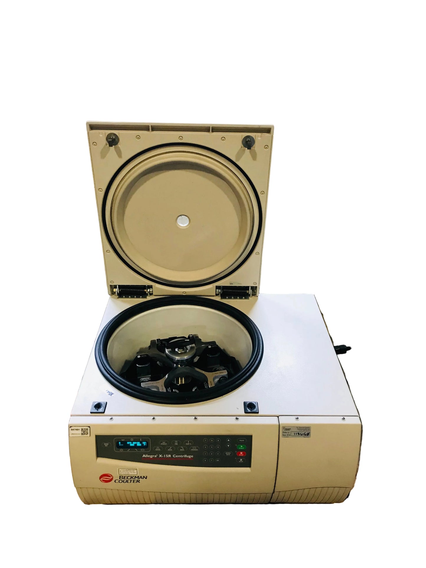 Beckman Coulter Allegra X-15R Refrigerated Centrifuge with Rotor and Buckets