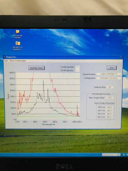 ND-1000 NanoDrop UV/VIS Spectrophotometer Tested Working Video Warranty