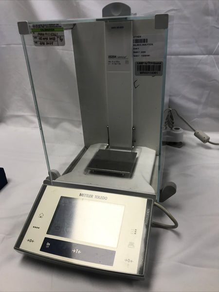 Mettler Toledo XS204 Analytical Digital Lab Balance Scale 220g X 0.1mg Working