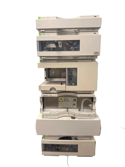 6pc, HP Agilent 1100 HPLC QuatPump, ALS, DAD G1315B, Colcom, Degasser, ALS Therm (Copy)