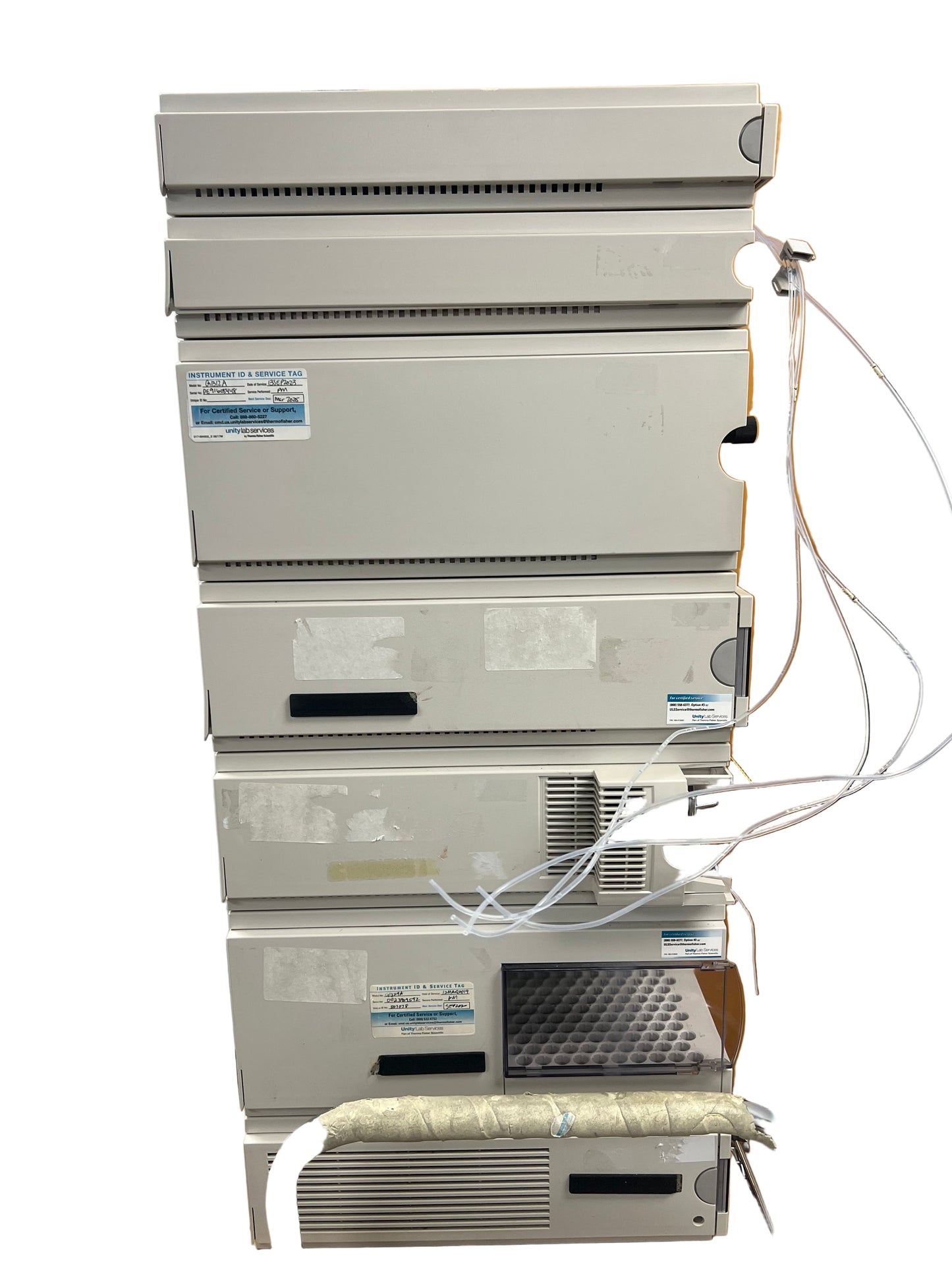 Agilent HP 1100 Series 7-piece HPLC System ALSTherm ,ALS, VWD, BinPump, Degasser ,Colcom