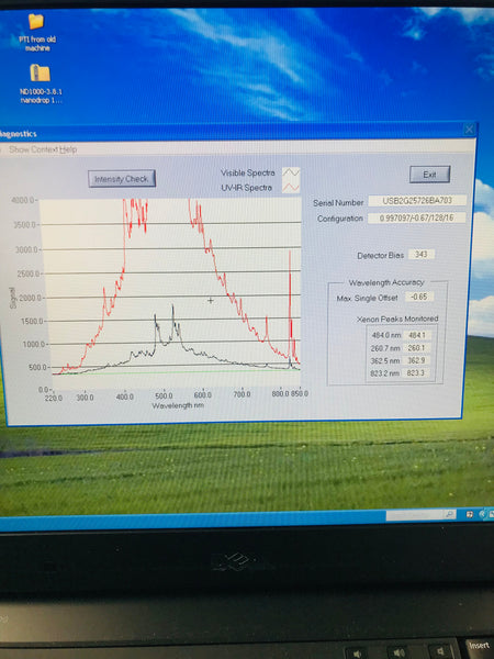 ND-1000 NanoDrop UV/VIS Spectrophotometer Tested Working Video Warranty