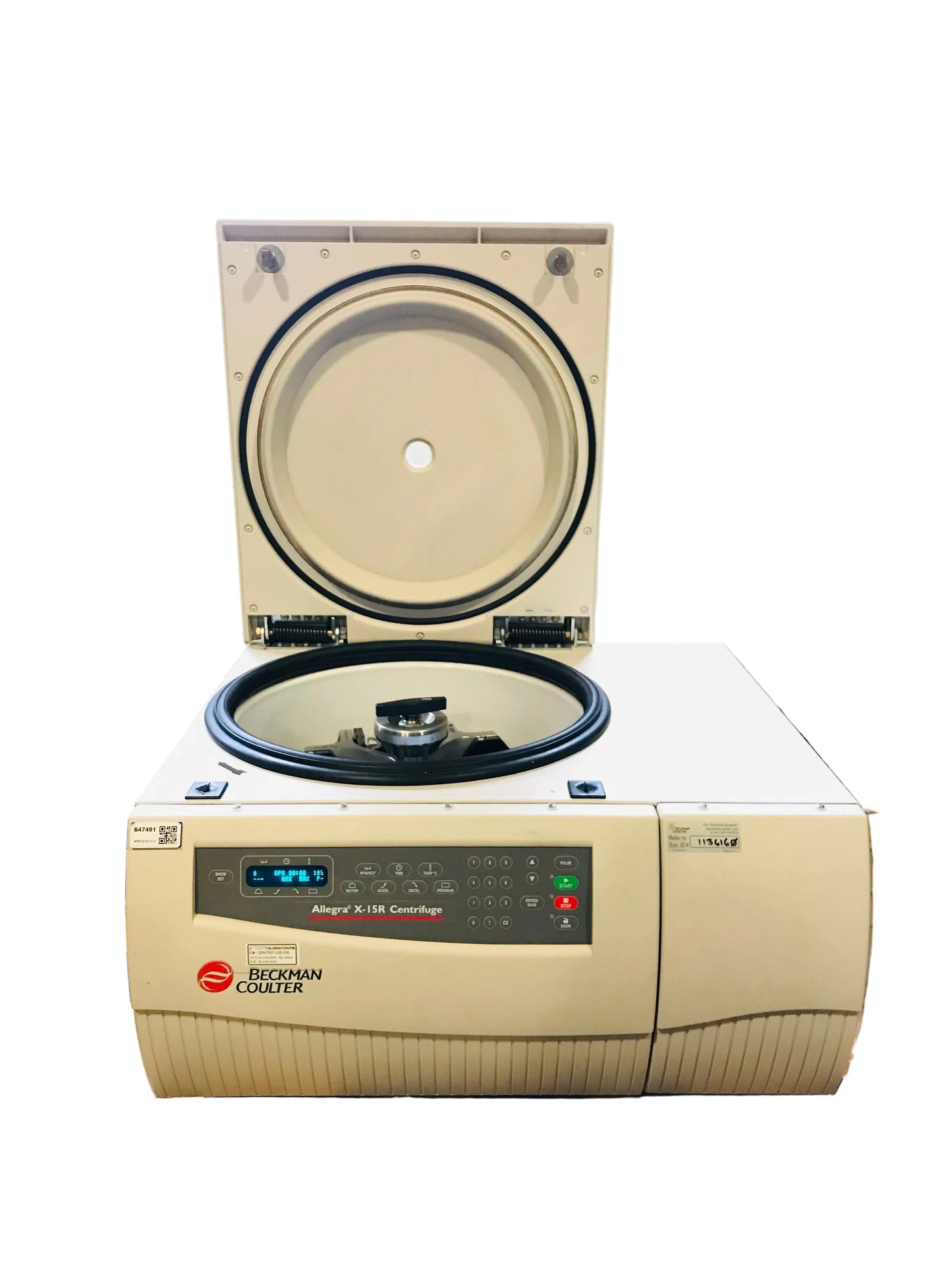 Beckman Coulter Allegra X-15R Refrigerated Centrifuge with Rotor and Buckets