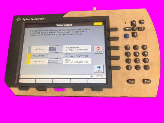6pc, HP Agilent 1100 HPLC QuatPump, ALS, DAD G1315B, Colcom, Degasser, ALS Therm