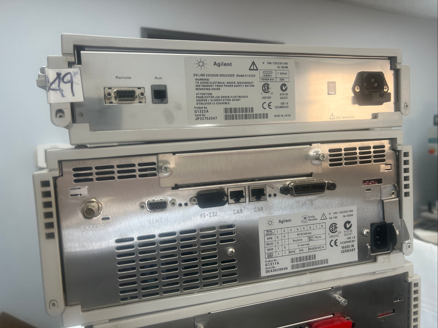 6pc, HP Agilent 1100 HPLC QuatPump, ALS, DAD, Colcom, Degasser, ALS Therm