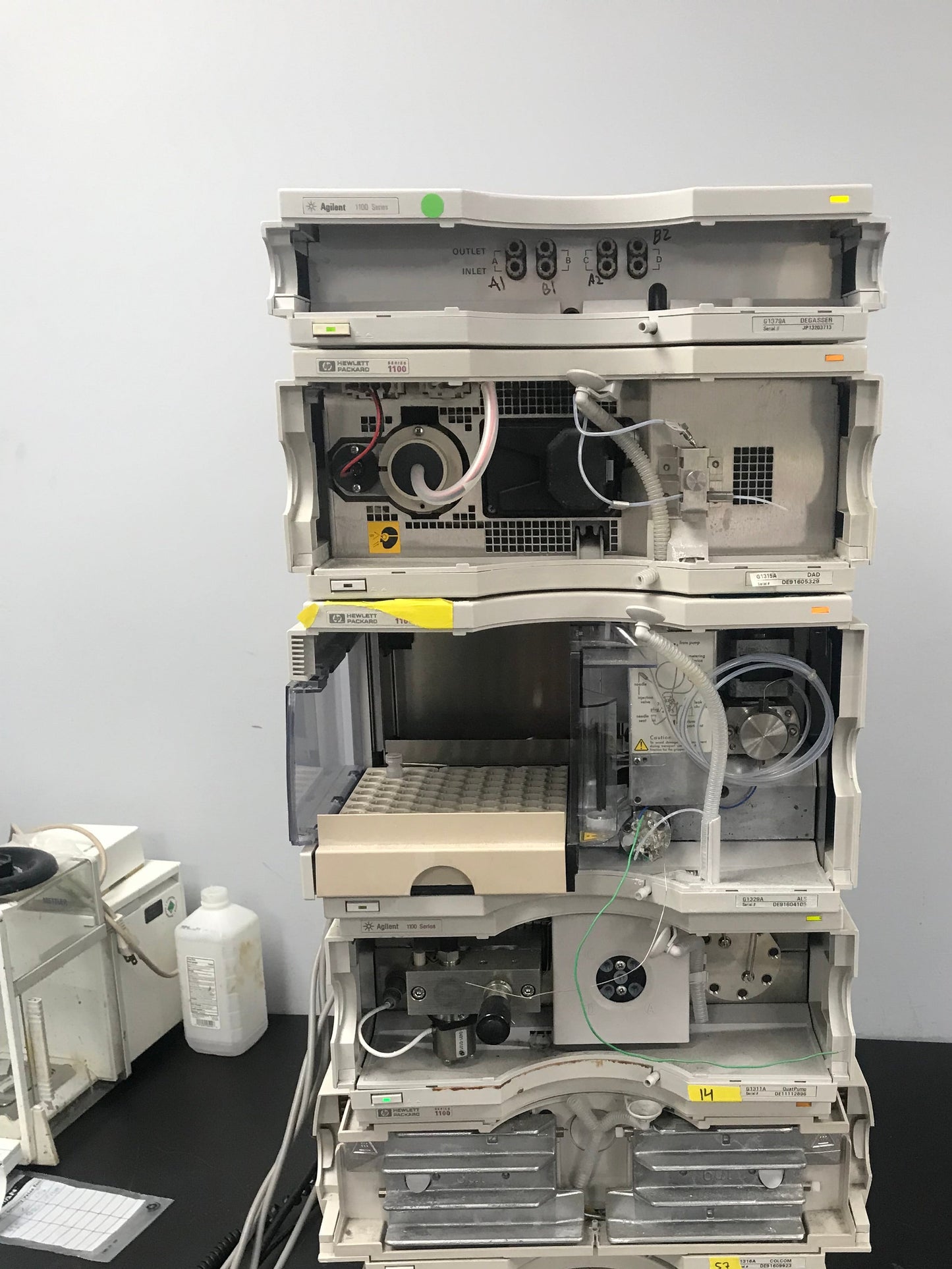 5pc, HP Agilent 1100 HPLC QuatPump, ALS, DAD, Colcom, Degasser