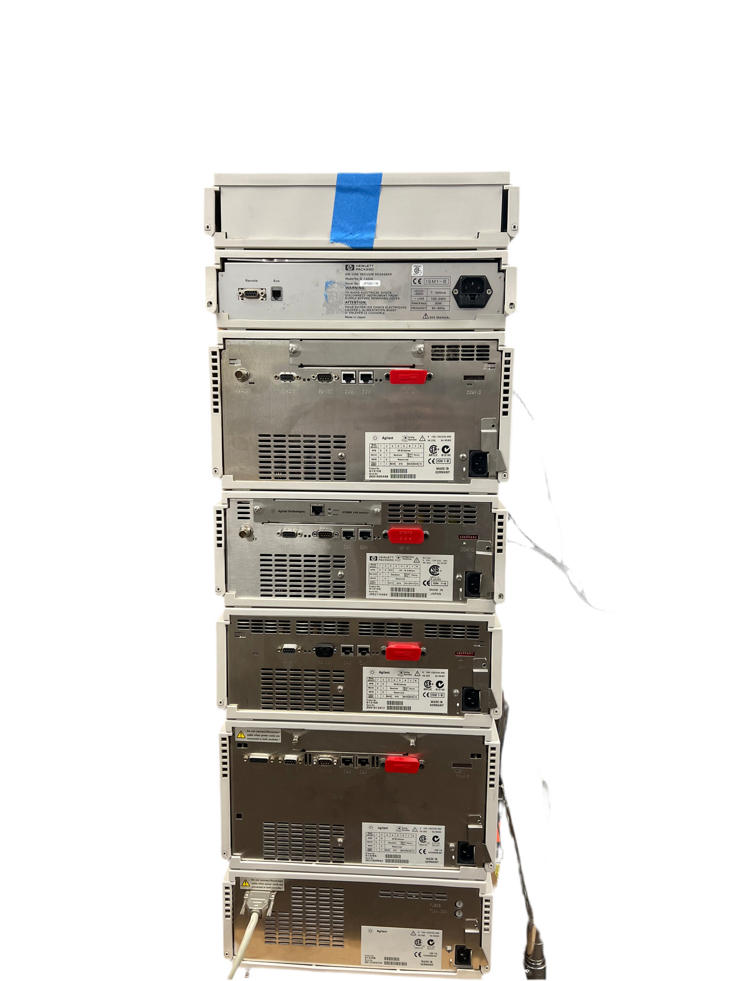 Agilent HP 1100 Series 7-piece HPLC System ALSTherm ,ALS, VWD, BinPump, Degasser ,Colcom