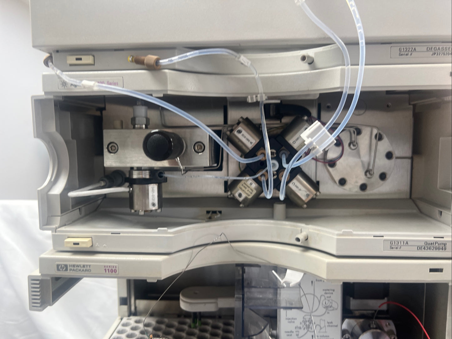 6pc, HP Agilent 1100 HPLC QuatPump, ALS, DAD, Colcom, Degasser, ALS Therm
